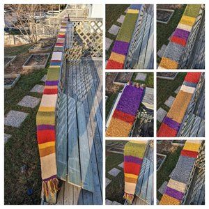 Doctor Who knit scarf -- 14 feet long!